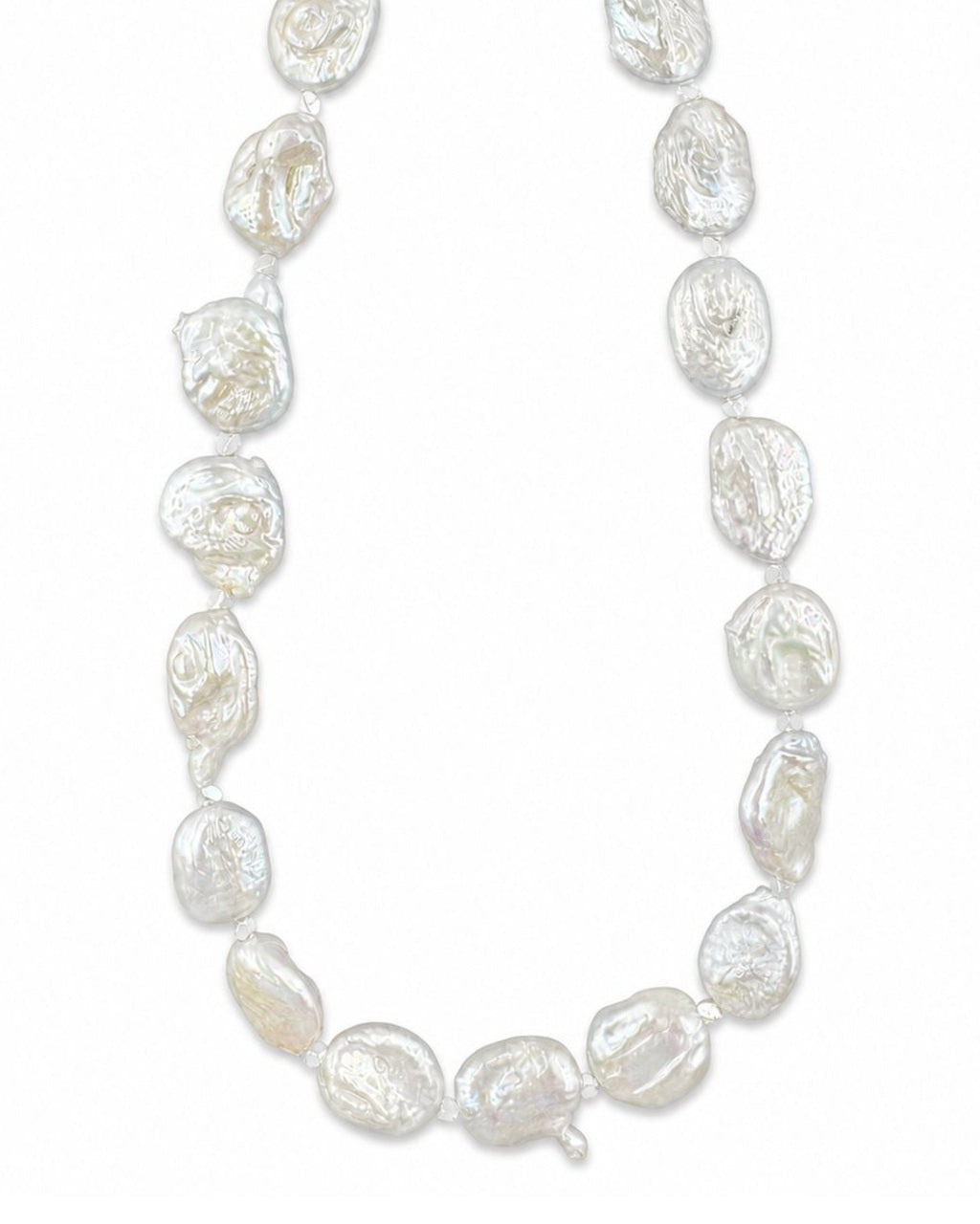 Baroque Pearl Necklace on a white background