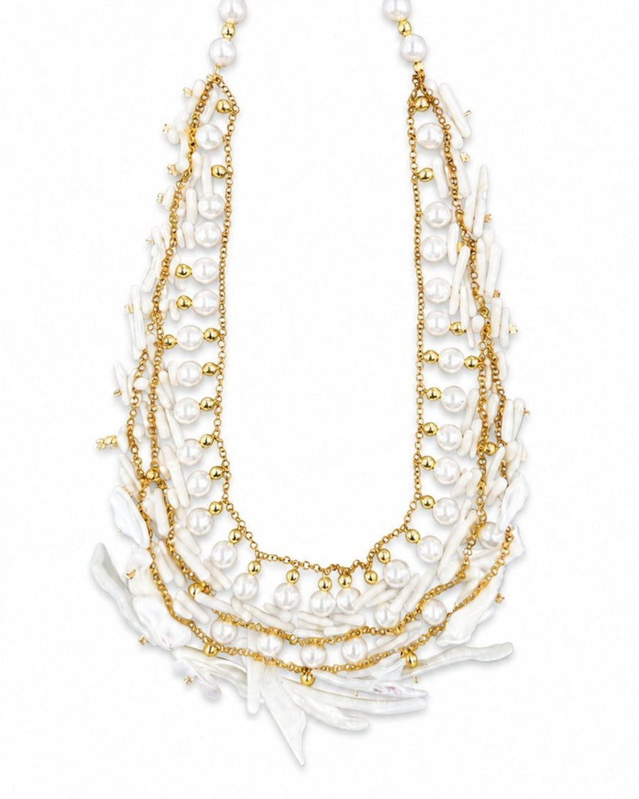 White Shell Pearl Necklace