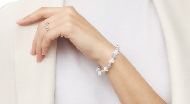 Fine bracelet worn on a wrist